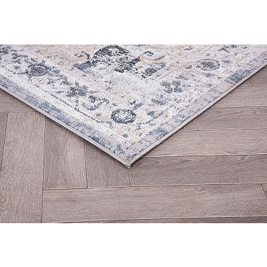 L'Baiet Sophia Grey Oriental Area or Runner Rug