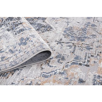 L'Baiet Sophia Grey Oriental Area or Runner Rug