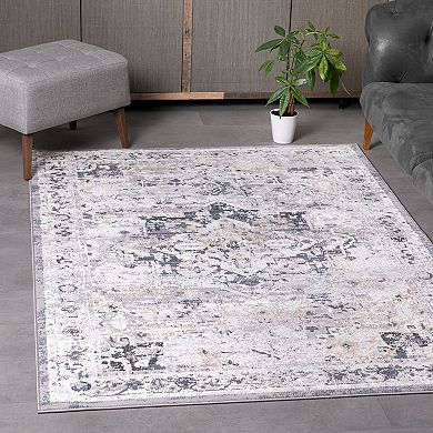L'Baiet Sophia Grey Oriental Area or Runner Rug