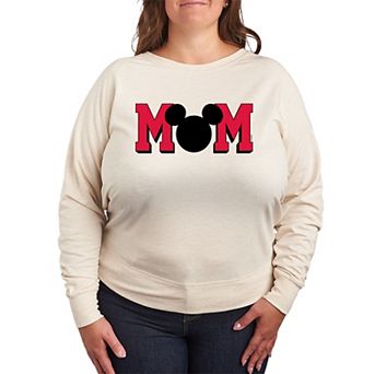 Disney's Mickey Mouse Plus Size Mom French Terry Long Sleeve Tee