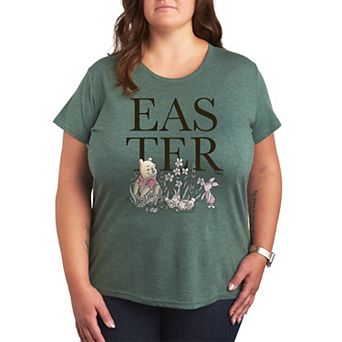 Disney's Winnie The Pooh Plus Size Easter Graphic Tee