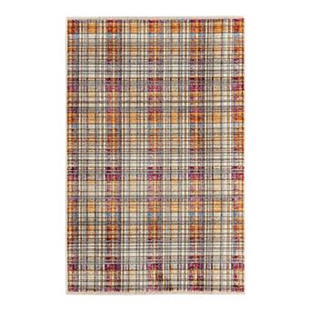 Unique Loom Tartan Deepa Throw Rug