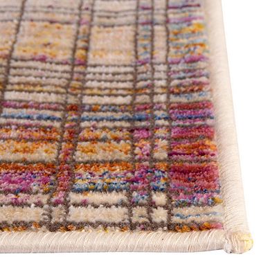 Unique Loom Tartan Deepa Throw Rug