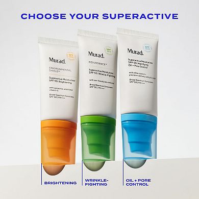 Superactive Mattifying Oil + Pore Control Moisturizer SPF 50 with Salicylic Acid