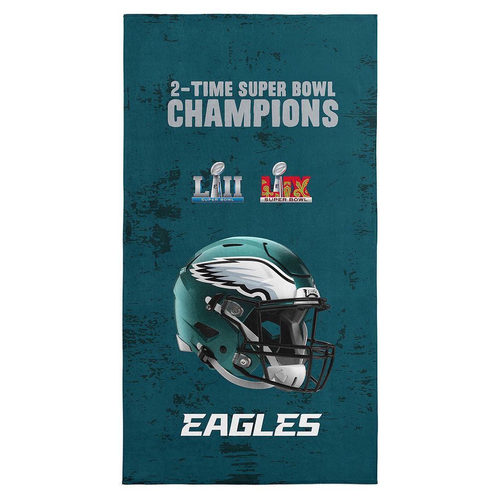 Philadelphia Eagles Super Bowl LIX Champions Beach Towel