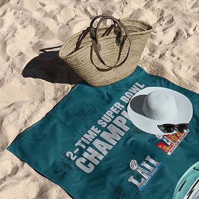 Philadelphia Eagles Super Bowl LIX Champions Beach Towel