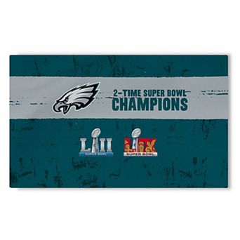 Philadelphia Eagles Super Bowl LIX Champions Machine Washable Area Rug
