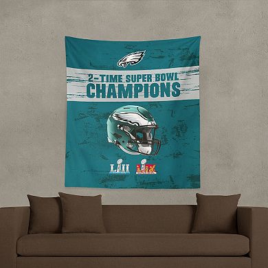 Philadelphia Eagles Super Bowl LIX Champion Legends Hanging Tapestry Wall Decor