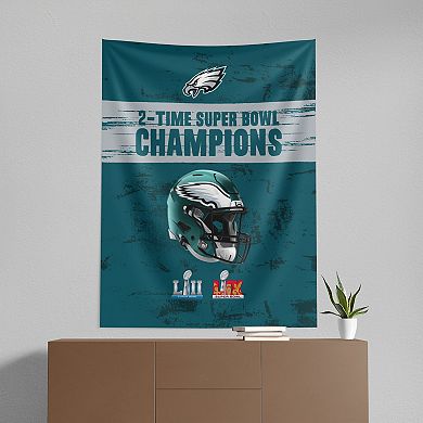 Philadelphia Eagles Super Bowl LIX Champion Legends Hanging Tapestry Wall Decor