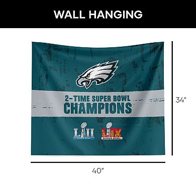 Philadelphia Eagles Super Bowl LIX Champion Excellence Hanging Tapestry Wall Decor