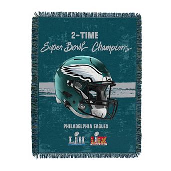 Philadelphia Eagles Super Bowl LIX Champion Powerhouse Woven Tapestry