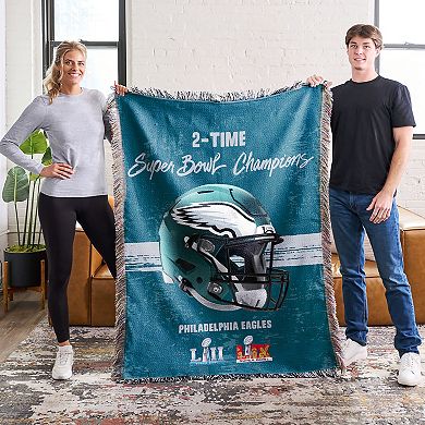 Philadelphia Eagles Super Bowl LIX Champion Powerhouse Woven Tapestry