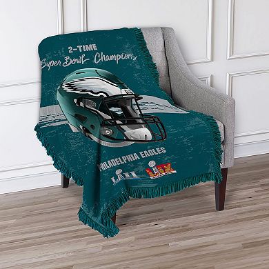 Philadelphia Eagles Super Bowl LIX Champion Powerhouse Woven Tapestry