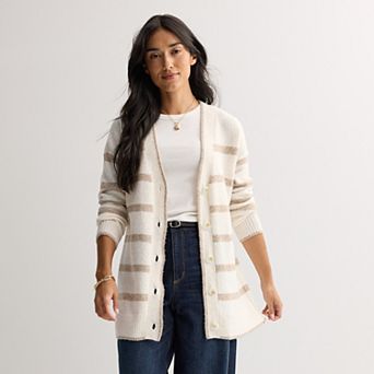 Women's Sonoma Goods For Life® Striped Tunic Cardigan