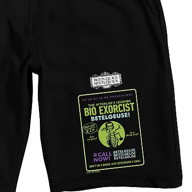 Men's Beetlejuice Exorcist Pajama Shorts