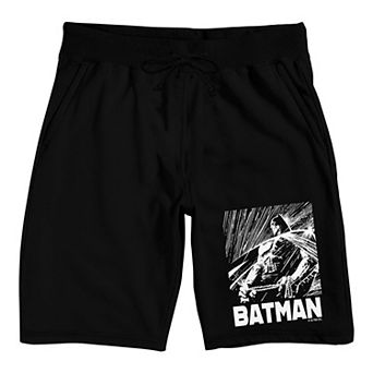Men's Batman Black & White Pajama Shorts