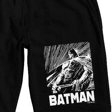 Men's Batman Black & White Pajama Shorts