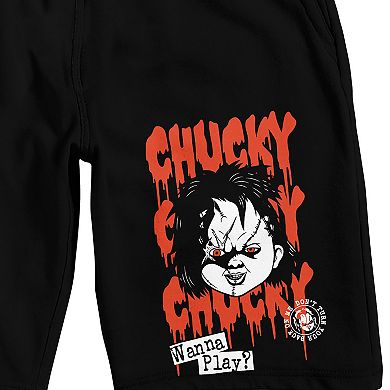 Men's Chucky Repeat Name Pajama Shorts