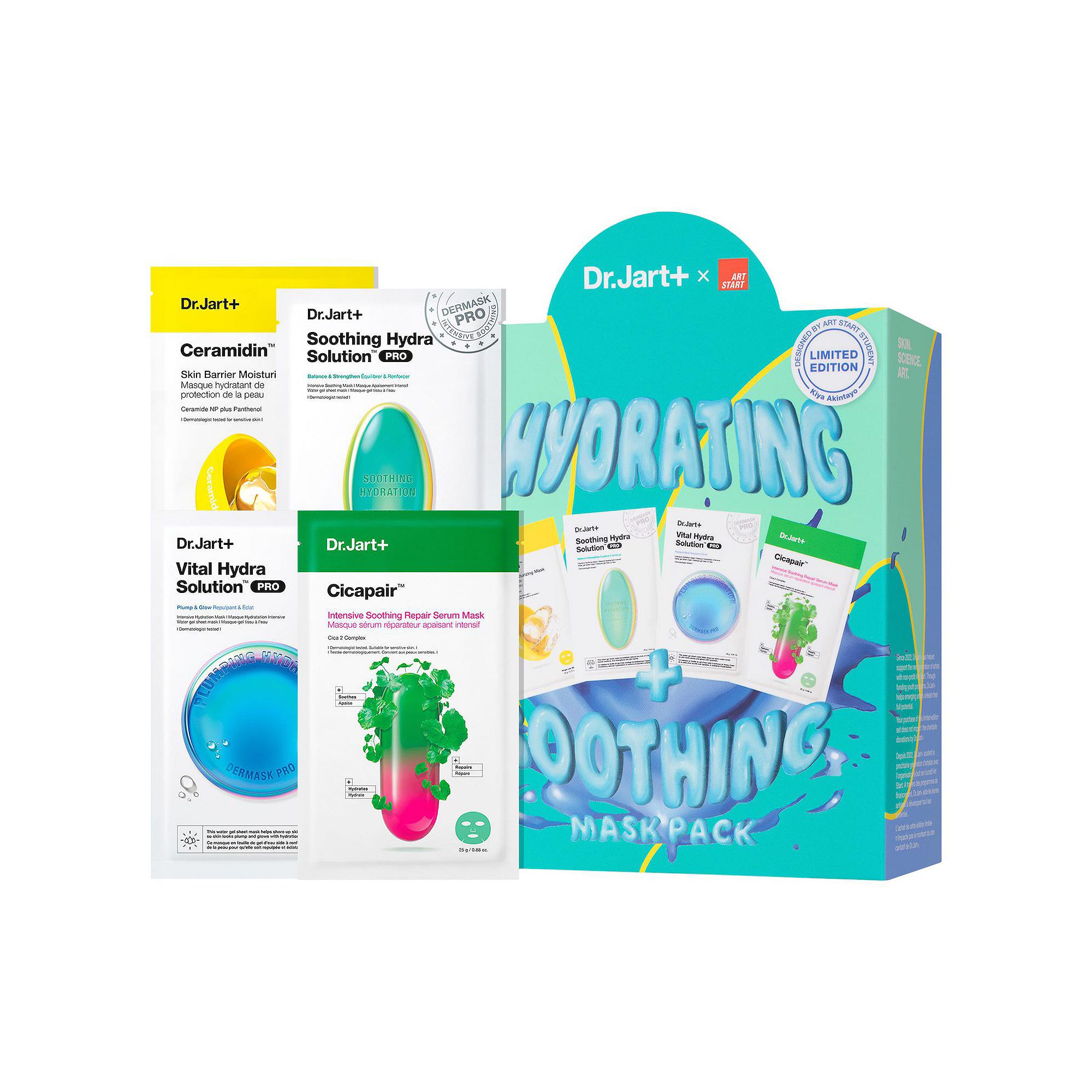 Dr. Jart Dr.Jart+ X Art Start Hydrating and Soothing Face Mask Value Set, S