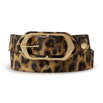 Women's Nine West Buckle Overlay Frame Pant Belt