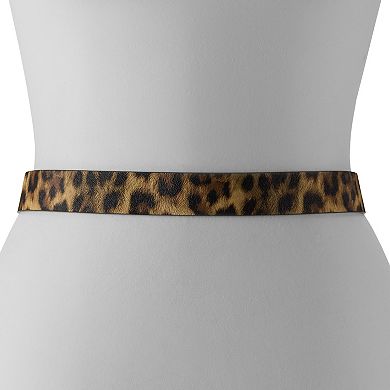 Women's Nine West Buckle Overlay Frame Pant Belt