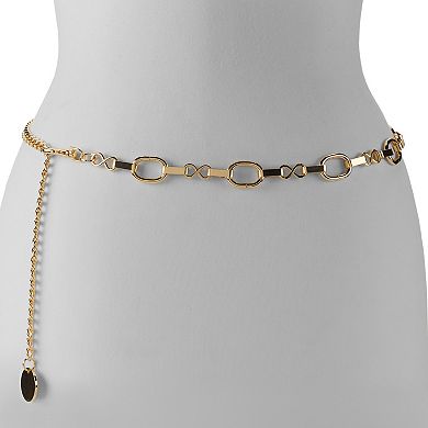 Women's Nine West Twisted Oval Links Waist Chain