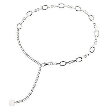 Women's Nine West Twisted Oval Links Waist Chain