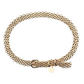 Women's Nine West Metal Link Buckle Belt
