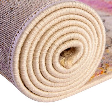 Unique Loom Static Trellis Deepa Throw Rug