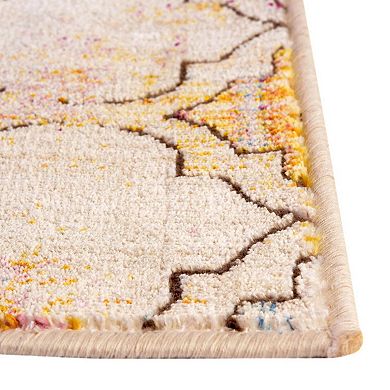 Unique Loom Static Trellis Deepa Throw Rug