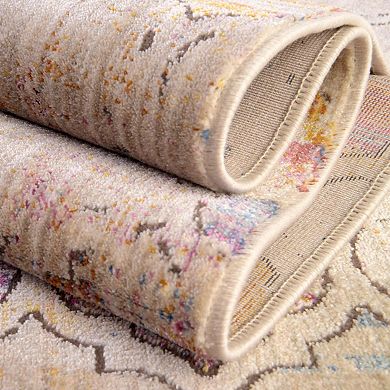 Unique Loom Static Trellis Deepa Throw Rug