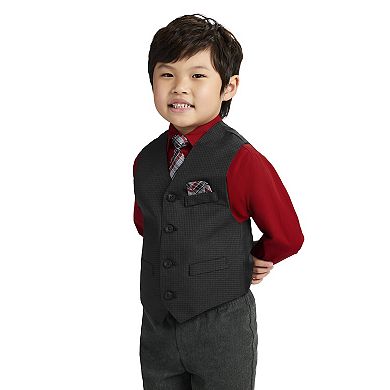 Boys 4-12 IZOD Poplin Vest Set with Tie