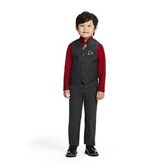 Boys 4-12 IZOD Poplin Vest Set with Tie