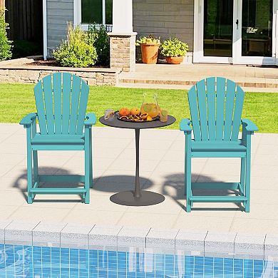Outdoor Balcony Chair Patio Bar Stool Chair All Weather Bar Chair for Garde