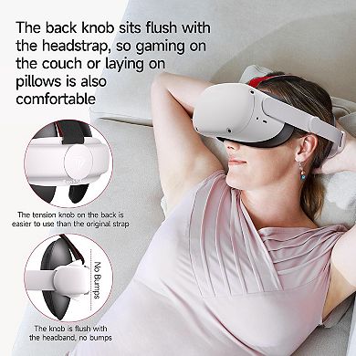 EasySMX Q20 Head Strap Accessories for Quest 2 Comfortable Auto Adjust Headpad