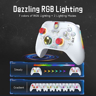 EasySMX X15 PC Controller with Hall Joysticks Hall Triggers RGB Lighting