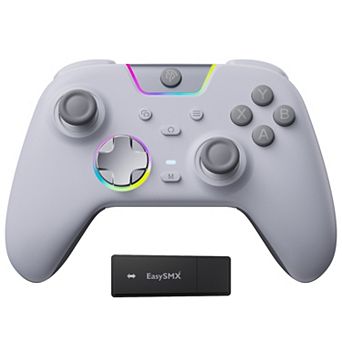 EasySMX X05Pro Wireless Controller with Quiet Buttons 2-Stage Triggers Hall Joysticks for PC Switch