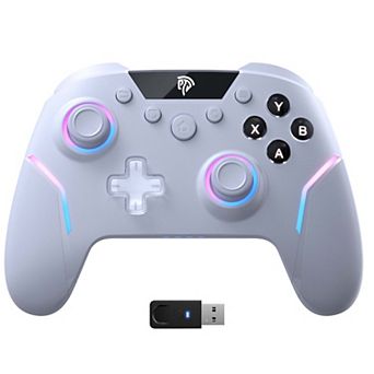 EasySMX X20 Wireless Gaming Controller with RGB Backlit 2 Stage Hall Effect Stick