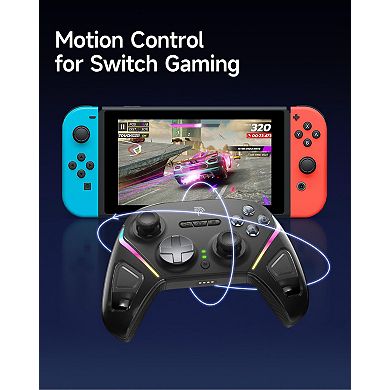 ​​EasySMX D10 Wireless Controller Hall Effect Sticks 2-Stage Triggers 1000Hz Mech Buttons RGB​​