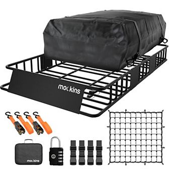 64x39x6 Adjustable Rooftop Basket w/ Rooftop Bag