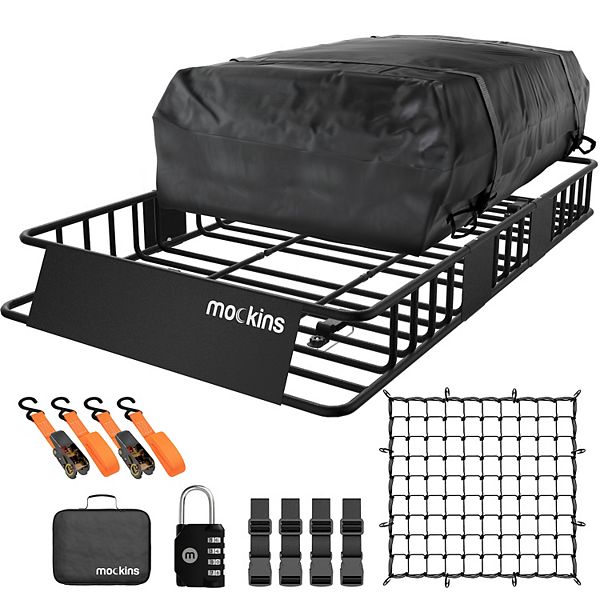 64x39x6 Adjustable Rooftop Basket with Rooftop Bag