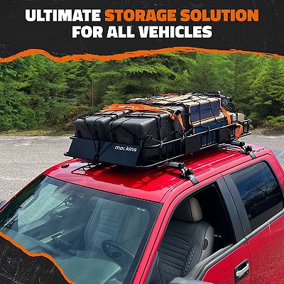 64x39x6 Adjustable Rooftop Basket with Rooftop Bag
