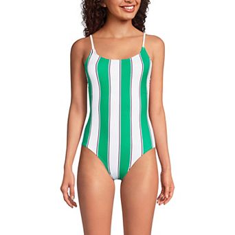 Women's Lands' End Thin Strap One-Piece Swimsuit