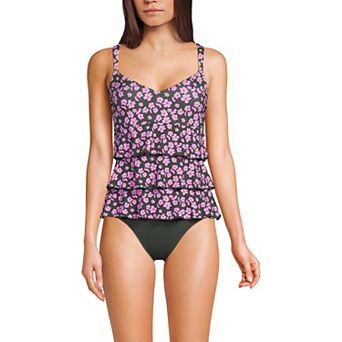 Women's Lands' End Ruffle Fauxkini One Piece Swim Suit