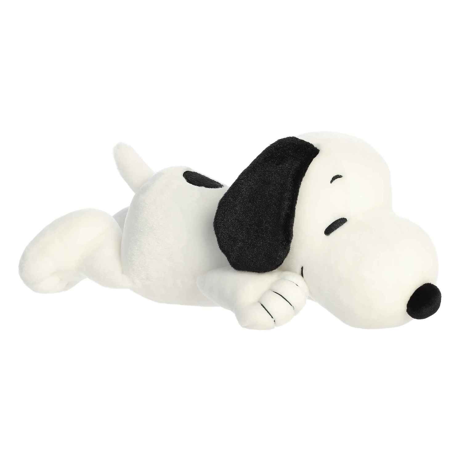Детские мягкие игрушки Aurora Large White Peanuts Snoopy Laying Adorable Stuffed Animal