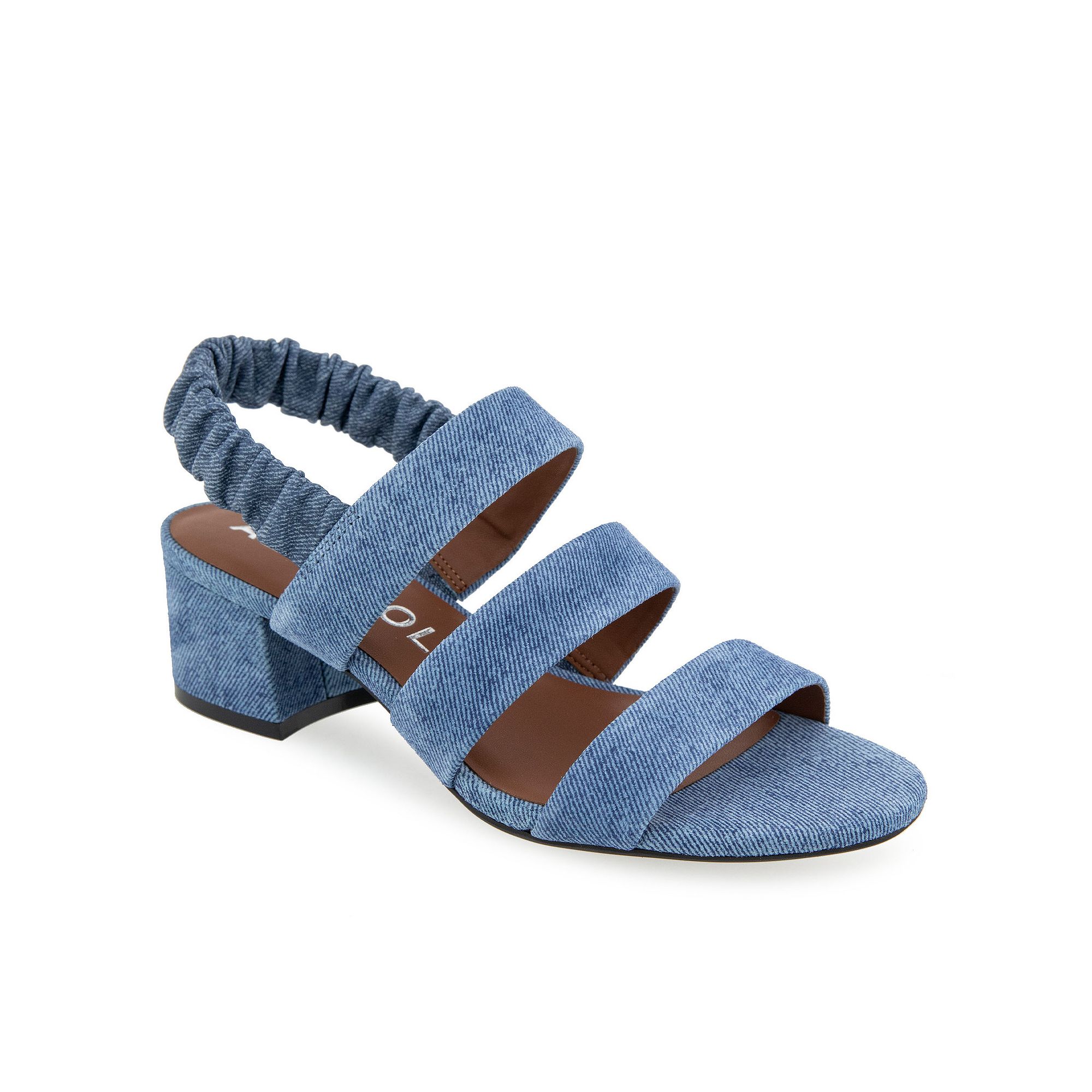 Aerosoles Clarissa Womens Block-Heeled Slingback Sandals, Size: 5, Blue Su