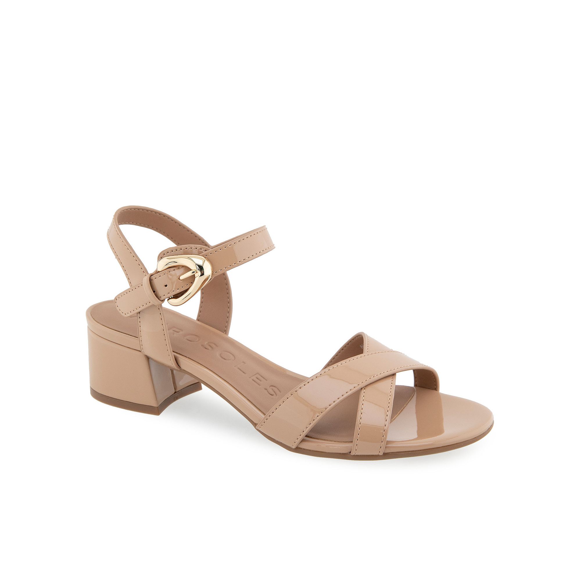 Aerosoles Cinzia Womens Block-Heeled Sandals, Size: 9.5, Beige Bisque Pate