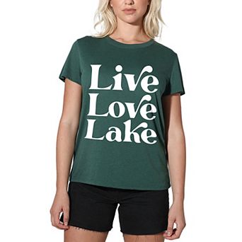 Juniors' Suburban Riot Live Laugh Lake Loose Graphic Tee