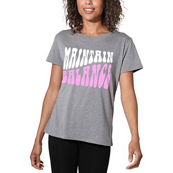 Juniors' Suburban Riot Maintain Balance Loose Graphic Tee