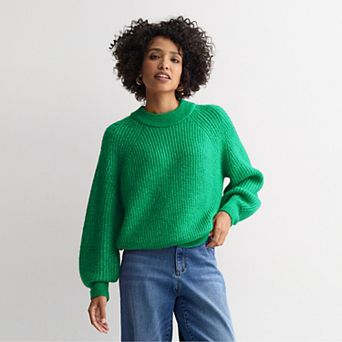 Petite Sonoma Goods For Life® Cozy Heritage Crewneck Sweater